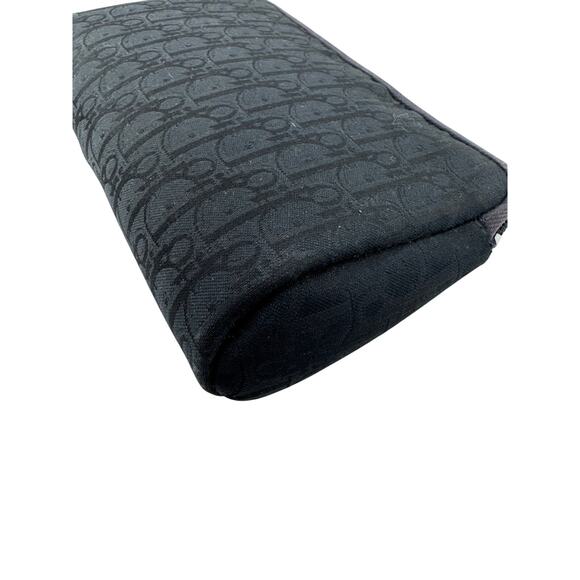 Christian Dior Vintage Black Trotter Monogram Jacquard Pouch Small Clutch - Picture 4 of 6